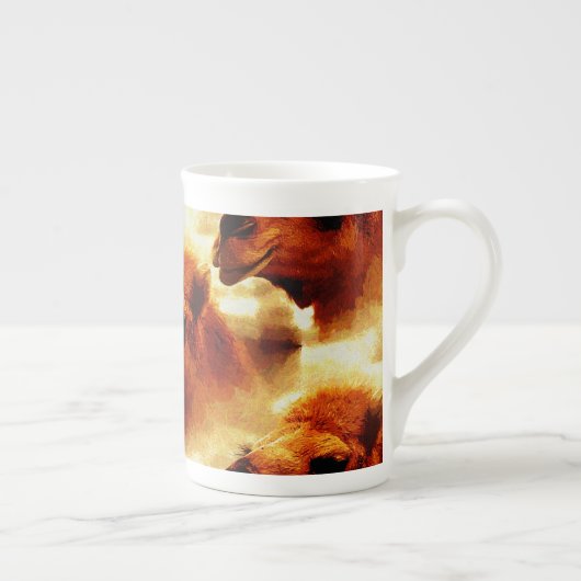 Alluring Camel Face Porselein Kop (Rechts)