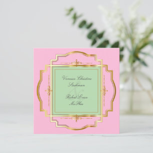 Alluring Gold Lijst huwelijksuitnodiging Kaart