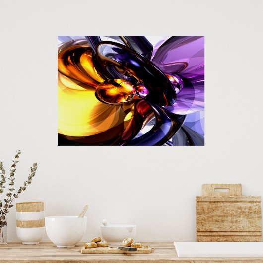 Alluring Grace Abstract Poster (Keuken)