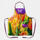 Alluring Tulip Flowers Schort (Voorkant)