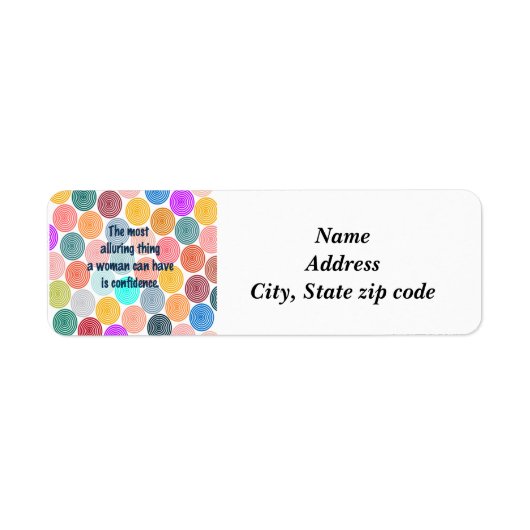 Alluring Woman Etiket (Voorkant)