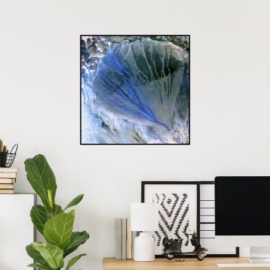 Alluvial Fan China Poster (Thuiskantoor)