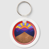 Alluviale ventilator- Geologie Logo Sleutelhanger (Voorkant)