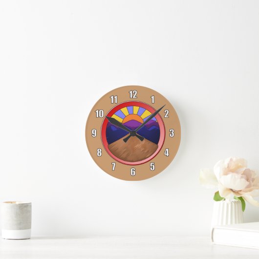 Alluviale ventilator Logo Ronde Klok (Huis)