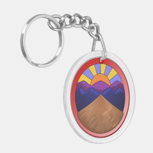 Alluviale ventilator Logo Sleutelhanger (Voorkant Links)