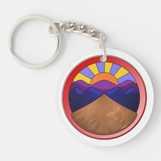 Alluviale ventilator Logo Sleutelhanger (Voorkant)