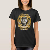 ALLWOOD naam, ALLWOOD familienaam crest T-shirt (Voorkant)