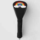 Ally AF I - LGBTQ Flag Gay Trans Queer Pride Golfheadcover (Voorkant)