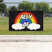 Ally AF I - LGBTQ Flag Gay Trans Queer Pride Spandoek (Insitu)