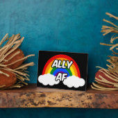 Ally AF I - LGBTQ Vlag Gay Trans Queer Pride Fotoplaat (Zijkant)