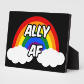 Ally AF I - LGBTQ Vlag Gay Trans Queer Pride Fotoplaat (Zijkant)
