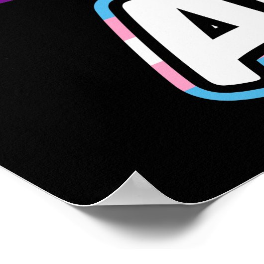 Ally AF II - LGBTQ Flag Gay Trans Queer Pride Poster (Hoek)