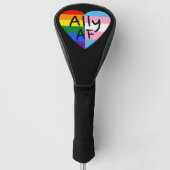 Ally AF III - LGBTQ Flag Gay Trans Queer Pride Golfheadcover (Voorkant)
