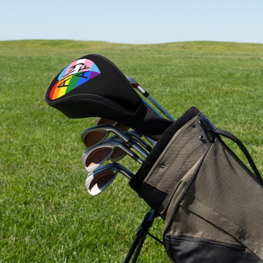 Ally AF III - LGBTQ Flag Gay Trans Queer Pride Golfheadcover (Insitu)