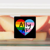 Ally AF III - LGBTQ Flag Gay Trans Queer Pride Labels (Aangebracht)