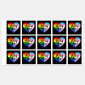 Ally AF III - LGBTQ Flag Gay Trans Queer Pride Labels (Vel)