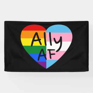 Ally AF III - LGBTQ Flag Gay Trans Queer Pride Spandoek
