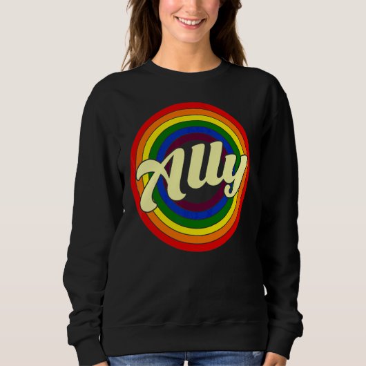 Ally Af Rainbow Flag LGBT Pride Transgender Gay Mo Trui (Voorkant)