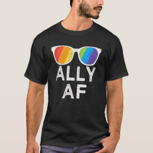 Ally Af Sunbril Trans Flag Love Equality LGBT T-shirt