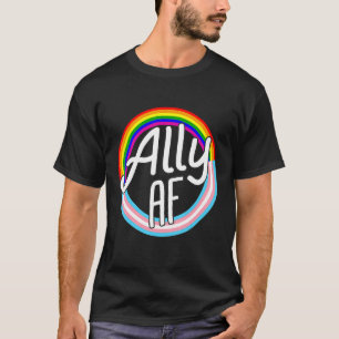 Ally Af Trans Flag Love Equality Bt Pride Flag L T-shirt