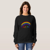 Ally Be You Rainbow LGBTQ Rainbow Flag Gay Pride G Trui (Voorkant volledig)