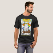 Ally Cat Gay Pride Pride Sunglasses Cat Tarot Card T-shirt (Voorkant volledig)