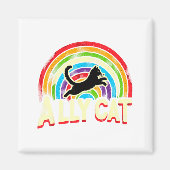Ally Cat Lgbt Pride Cat  Magneet (Voorkant)
