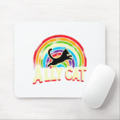 Ally Cat Lgbt Pride Cat  Muismat (Met muis)