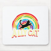 Ally Cat Lgbt Pride Cat  Muismat (Voorkant)