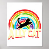 Ally Cat Lgbt Pride Cat Poster (Voorkant)
