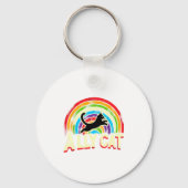 Ally Cat Lgbt Pride Cat  Sleutelhanger (Voorkant)