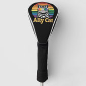 Ally Cat LGBT Regenboog Vlag LGBTQ Gift Golfheadcover (Voorkant)