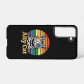 Ally Cat LGBT Regenboog Vlag LGBTQ Gift Samsung Galaxy Hoesje (Achterkant horizontaal)