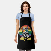 Ally Cat LGBT Regenboog Vlag LGBTQ Gift Schort (Gedragen)