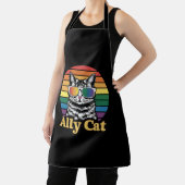 Ally Cat LGBT Regenboog Vlag LGBTQ Gift Schort (Insitu)