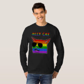 Ally Cat Memes dempt de kat Lgbtq T-shirt (Voorkant volledig)