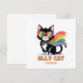 Ally Cat – Rainbow Cat LGBTQ Pride (Voorkant / Achterkant)