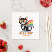 Ally Cat – Rainbow Cat LGBTQ Pride Servet (Insitu)