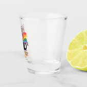 Ally Cat – Rainbow Cat LGBTQ Pride Shot Glas (Rechts)