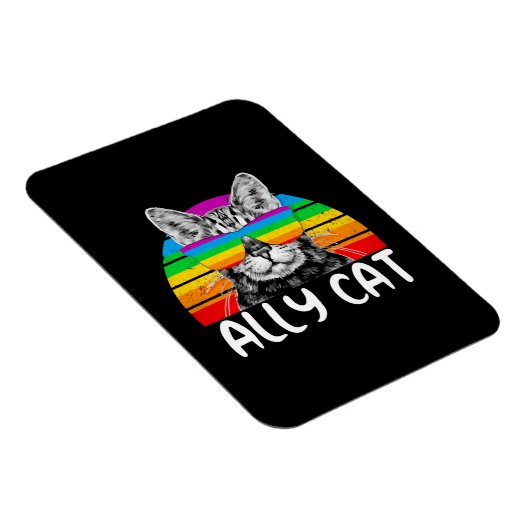 Ally Cat Rainbow Sunbril LGBT Gay Pride Magneet (Rechterzijde)