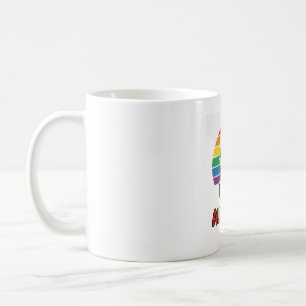 Ally Cat Regenboog Pride Vintage Kattenshirt Ontwe Koffiemok