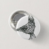 Ally CAt Ronde Button 3,2 Cm (Voorkant /achterkant)