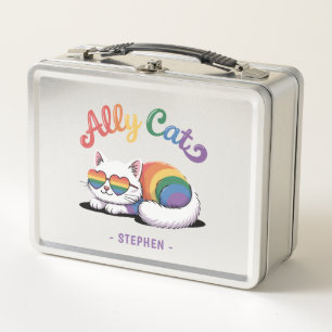 Ally Cat – Schattigee Witte Kat LGBTQ Pride (2)
