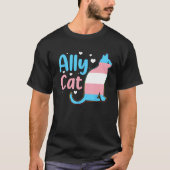 Ally Cat Transgender Pride  Cat Kitten LGBT Trans  T-shirt (Voorkant)