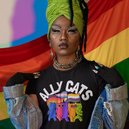 Ally Cats LGBT Equality Support T-shirt