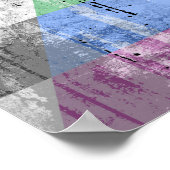 ALLY FLAG DISTRESSED -.png Poster (Hoek)