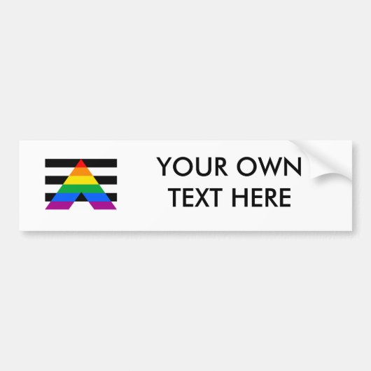 ALLY FLAG ORIGINAL -.png Bumpersticker (Voorkant)