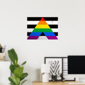 ALLY FLAG ORIGINAL -.png Poster (Thuiskantoor)