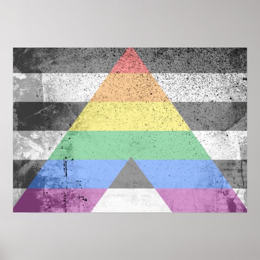 ALLY FLAG ORIGINAL -.png Poster (Voorkant)