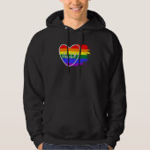 Ally Heart Love Pride Month Lgbtq Lesbian Gay Bise Hoodie (Voorkant)